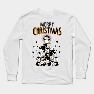 Funny Penguins Christmas Sweatshirt Long Sleeve T-Shirt